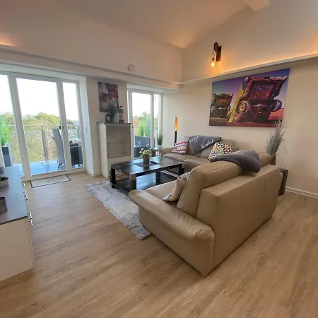 Daire Loftappartement Sundowner Mit Fantastischem Meerblick In Prora Binz